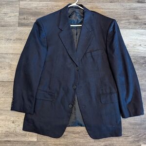Loro Piana Eternity Neiman Marcus Navy Blue Cashmere 3-Button Blazer 43R